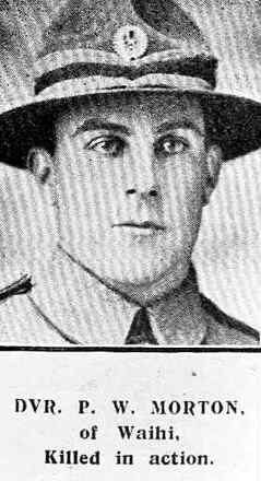 Portrait of Private Percy William Morton