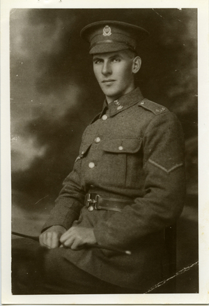 Portrait of Private John Donald Ross Munro