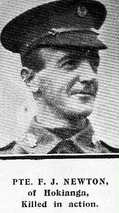 Portrait of Private Frederick John Newton