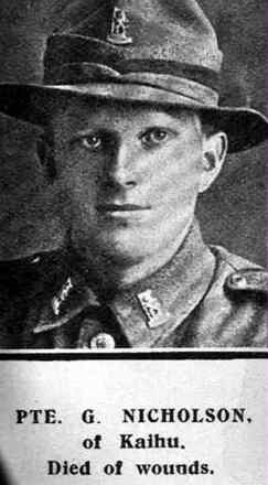 Portrait of Private Gerald Nicholson