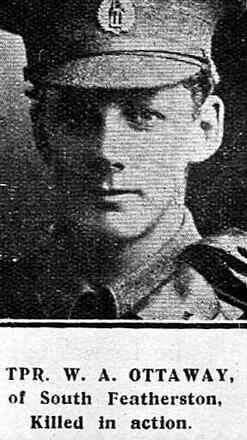Portrait of Trooper William Alfred Ottaway