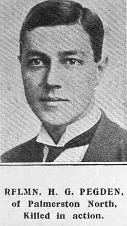 Portrait of Rifleman Horace George Pegden