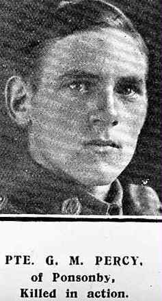 Portrait of Private George Manning Percy