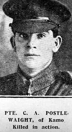 Portrait of Private Claude Albert Postlewaight