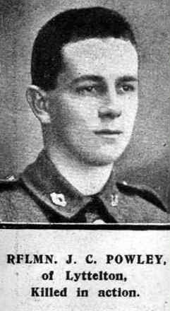 Portrait of Rifleman John Crosweller Powley