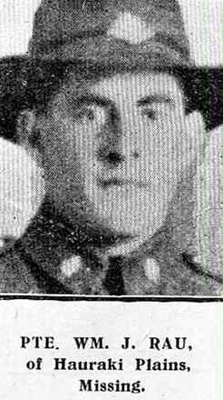 Portrait of Private William John Rau