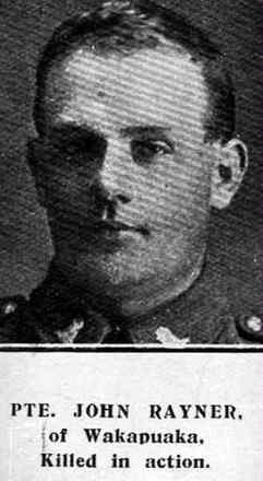 Portrait of Private John Rayner