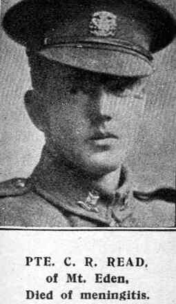 Portrait of Private Claude Raymond Read