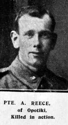 Portrait of Private Arthur Reece