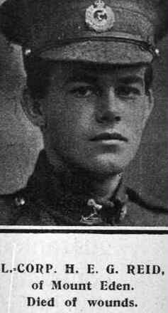 Portrait of Private Horace Ernest George Reid