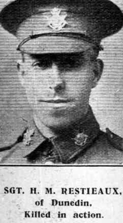 Portrait of Private Harold Morgan Restieaux