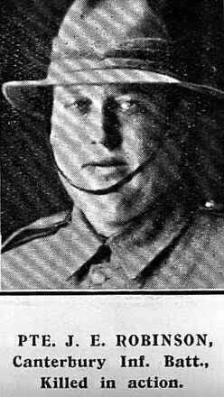 Portrait of Private James Edward Robinson