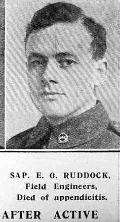 Portrait of Sapper Edward Oliver Ruddock