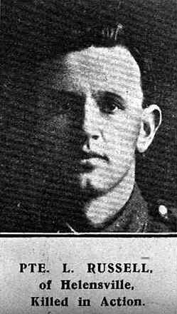 Portrait of Private Lloyd Russell