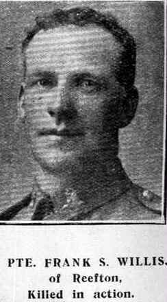 Portrait of Rifleman Frank Shaw Willis