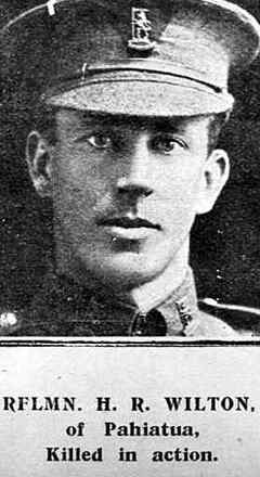 Portrait of Rifleman Hughie Regardso Wilton