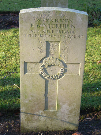 Portrait of Rifleman Bertram Winterburn