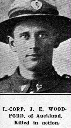 Portrait of Lance Corporal Joseph Edward Woodford