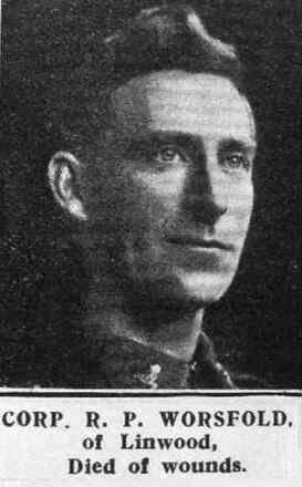 Portrait of Corporal Reuben Percival Worsfold