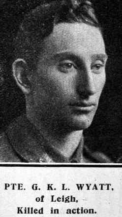 Portrait of Private George Knight Leonard Wyatt