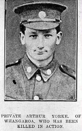 Portrait of Private Arthur Yorke