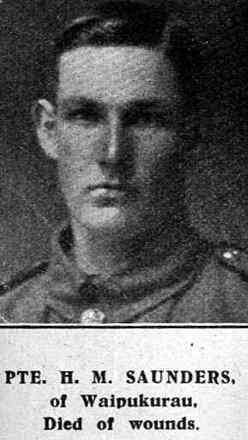 Portrait of Private Hubert Mayson Saunders