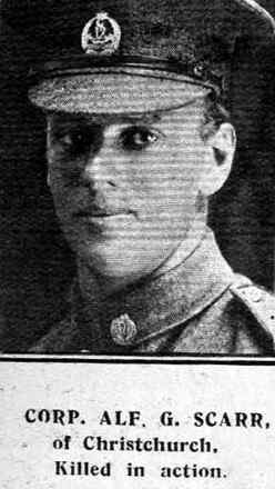 Portrait of Corporal Alfred George Scarr