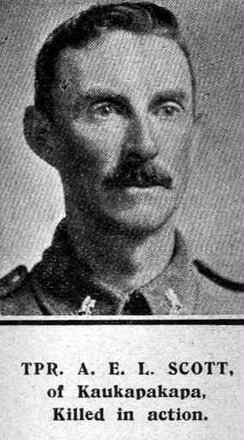 Portrait of Trooper Alfred Edward Lionel Scott