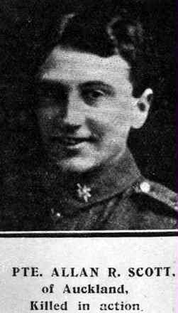 Portrait of Private Allan Roy Scott