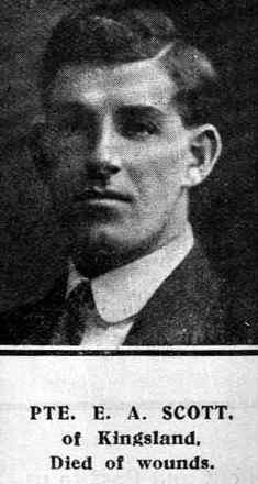 Portrait of Private Edward Andrew Scott