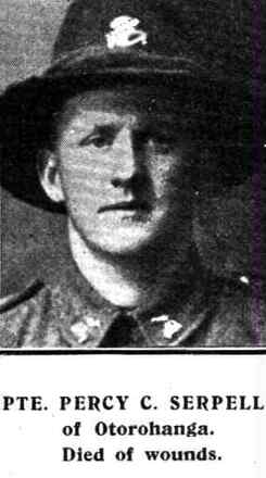 Portrait of Private Percy Carswell Serpell
