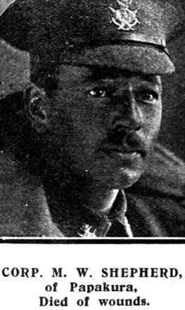 Portrait of Corporal Maurice Wyndham Shepherd
