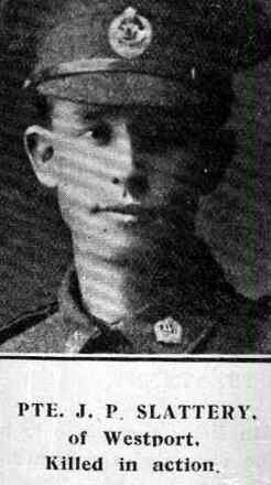 Portrait of Rifleman Joseph Slattery