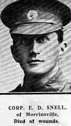 Portrait of Corporal Edward Diment Snell