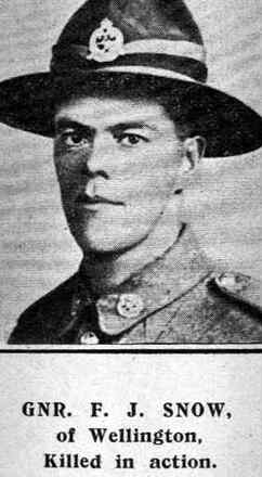Portrait of Private Frederick James Snow