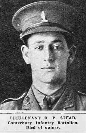 Portrait of Lieutenant Oswald Victor Stead