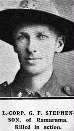 Portrait of Lance Corporal George Fisher Stephenson