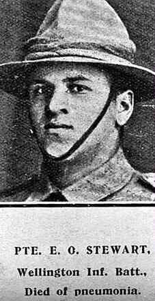 Portrait of Private Ernest Oliver Stewart