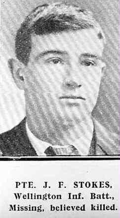 Portrait of Private James Fawcett Stokes