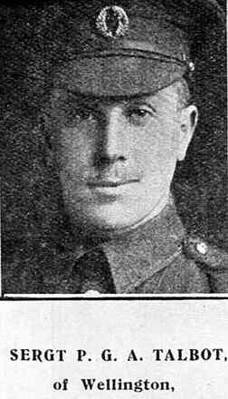 Portrait of Corporal Percy George Alfred Talbot