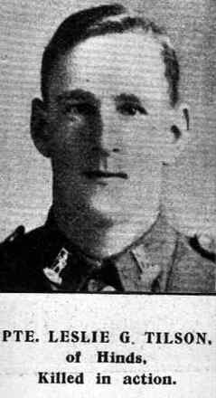 Portrait of Private Leslie Gordon Tilson