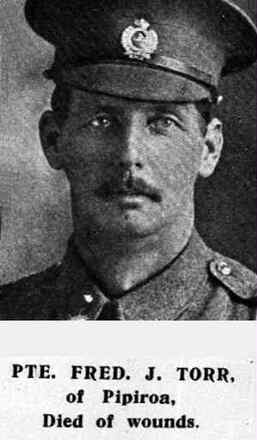 Portrait of Private Frederick Joseph Torr