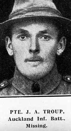 Portrait of Private James Alexander Troup