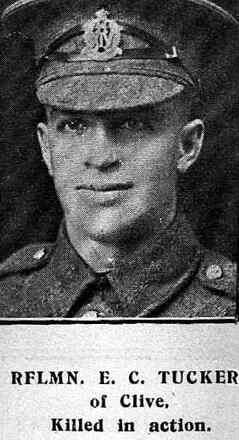 Portrait of Rifleman Eric Claude Tucker