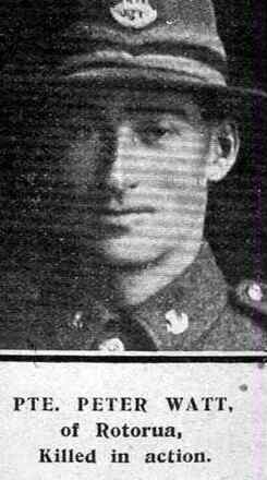 Portrait of Private Peter Watt