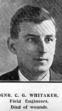 Portrait of Sapper Cecil Grayton Whitaker
