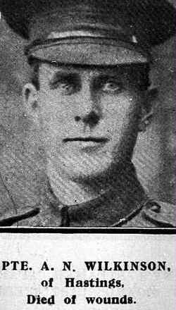 Portrait of Private Albert Victor Wilkinson