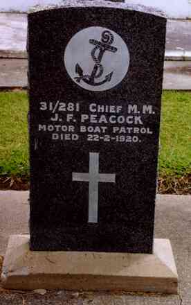 Portrait of Chief Motor Mechanic James Ernest Peacock