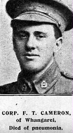Portrait of Corporal Frederick Thomas Cameron