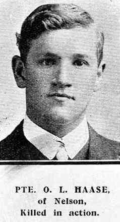 Portrait of Private Owen Leonard Haase